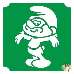  5x5 cm-es Csillámtetoválás sablon - Törpapa 221 - mkkreativ