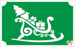 Csillámtetoválás sablon 8x5 cm - Karácsonyi ajándék 136 - mkkreativ