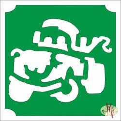  5x5 cm-es Csillámtetoválás sablon -Verdák, Matuka 431 - mkkreativ