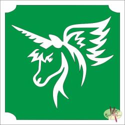 Body Deco 5x5 cm-es Csillám tetoválás sablon -Unikornis 375