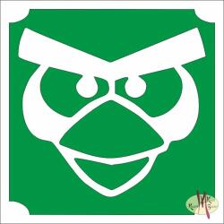 Body Deco 5x5 cm-es Csillámtetoválás sablon - Kakas 227