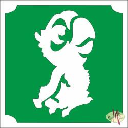 Body Deco 5x5 cm-es Csillám tetoválás sablon - papagáj 26