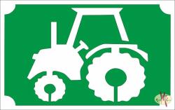 8x5 cm-es Csillámtetoválás sablon - Traktor 94 - mkkreativ