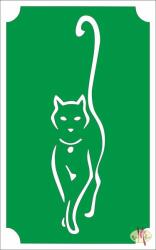  8x5 cm-es Csillámtetoválás sablon - Macska 117 - mkkreativ