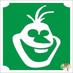  5x5 cm-es Csillámtetoválás sablon - Olaf 437 - mkkreativ