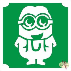  5x5 cm-es Csillám tetoválás sablon - Gru Minyon 30 - mkkreativ