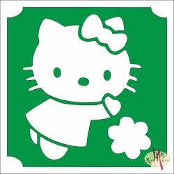  5x5 cm-es Csillám tetoválás sablon - Hello Kitty 165 - mkkreativ