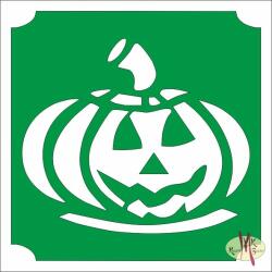  5x5 cm-es Csillám tetoválás sablon - Halloween tök 295 - mkkreativ