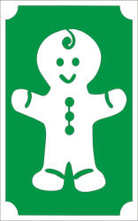 Csillámtetoválás sablon 8x5 cm-es -Mézeskalács 141 - mkkreativ