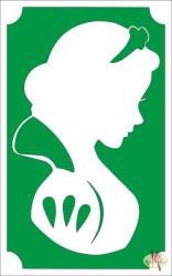  8x5 cm-es Csillámtetoválás sablon - Hófehérke 85 - mkkreativ