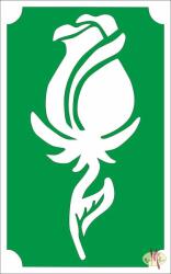  8x5 cm-es Csillámtetoválás sablon - Rózsa bimbó 80 - mkkreativ