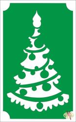  8x5 cm-es Csillámtetoválás sablon - Karácsonyfa 105 - mkkreativ