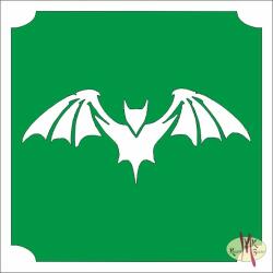  5x5 cm-es Csillám tetoválás sablon - Denevér 32 - mkkreativ