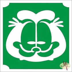  5x5 cm-es Csillámtetoválás sablon - Garfield 60 - mkkreativ