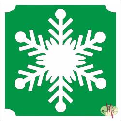  5x5 cm-es Csillám tetoválás sablon - Hópihe 368 - mkkreativ