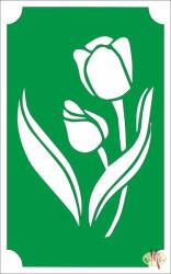  8x5 cm-es Csillámtetoválás sablon - Tulipánok 67 - mkkreativ
