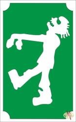 8x5 cm-es Csillámtetoválás sablon - Zombi 110 - mkkreativ