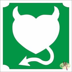  5x5 cm-es Csillámtetoválás sablon - Smiley, emoji 63 - mkkreativ