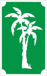 Mk Body Deco 8x5 cm-es Csillámtetoválás sablon - Pálma fák 31