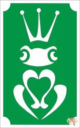 8x5 cm-es Csillámtetoválás sablon - Béka királyfi 40 - mkkreativ