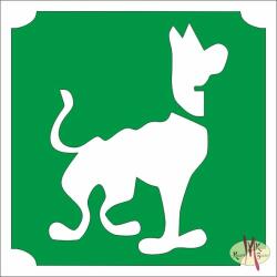 5x5 cm-es Csillám tetoválás sablon - Scooby Doo 5 - mkkreativ