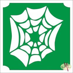  5x5 cm-es Csillám tetoválás sablon - Pókháló 2 - mkkreativ