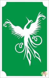 8x5 cm-es Csillámtetoválás sablon - Főnix madár 120 - mkkreativ