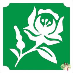  5x5 cm-es Csillám tetoválás sablon - Virág 16 - mkkreativ