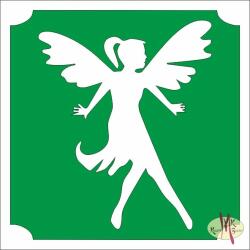 Body Deco 5x5 cm-es Csillámtetoválás sablon - Tündér 290