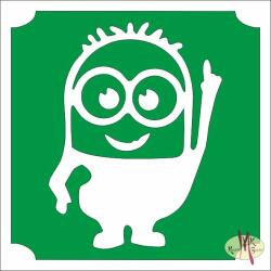 5x5 cm-es Csillám tetoválás sablon - Gru Minyon 31 - mkkreativ