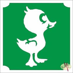  5x5 cm-es Csillámtetoválás sablon - Kiskacsa 113 - mkkreativ