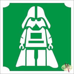 Body Deco 5x5 cm-es Csillámtetoválás sablon - Lego Darth Vader 94