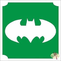  5x5 cm-es Csillám tetoválás sablon - Batman 41 - mkkreativ