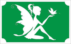  8x5 cm-es Csillámtetoválás sablon Tündér lepkével 5 - mkkreativ