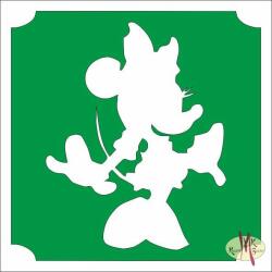  5x5 cm-es Csillámtetoválás sablon - Minnie mouse 403 - mkkreativ