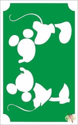 8x5 cm-es csillámtetoválás sablon - Mickey mouse 38 - mkkreativ