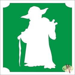 Body Deco 5x5 cm-es Csillám tetoválás sablon - Star Wars, Yoda 293