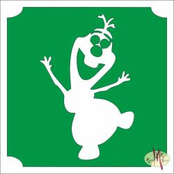  5x5 cm-es Csillámtetoválás sablon - Olaf 161 - mkkreativ