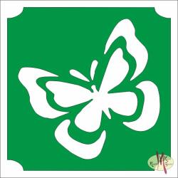 Body Deco 5x5 cm-es Csillám tetoválás sablon - Lepke 376