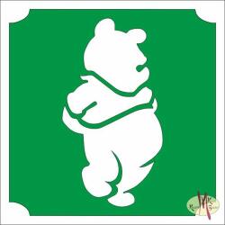  5x5 cm-es Csillámtetoválás sablon - Micimackó 87 - mkkreativ