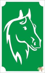  8x5 cm-es Csillámtetoválás sablon - Ló 116 - mkkreativ