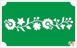  8x5 cm-es Csillámtetoválás sablon - Magyar motívum 14 - mkkreativ