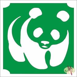 Body Deco 5x5 cm-es Csillámtetoválás sablon - Panda 450