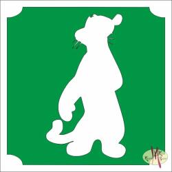 Body Deco 5x5 cm-es Csillám tetoválás sablon - Delfinek 38