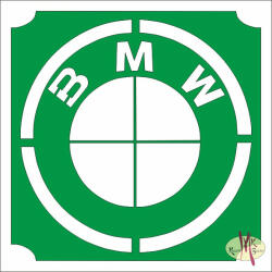 KiviArt 5x5 cm-es Csillámtetoválás sablon - BMW 441