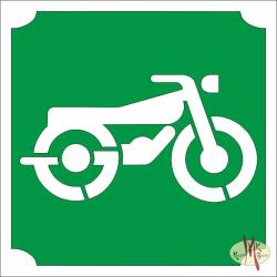 KiviArt 5x5 cm-es Csillámtetoválás sablon - Old Timer motor 451