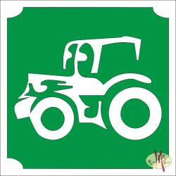 KiviArt 5x5 cm-es Csillám tetoválás sablon - Traktor 8