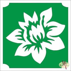 5x5 cm-es Csillámtetoválás sablon - Lotusz virág 77 - mkkreativ