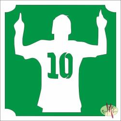 Body Deco 5x5 cm-es Csillámtetoválás sablon - Messi 433