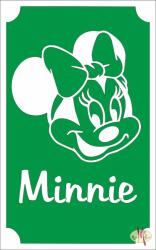 Mk Kreatív Stúdió 8x5 cm-es Csillámtetoválás sablon - Minnie mouse 82